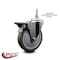 Service Caster 5 Inch Gray Polyurethane 38 Inch Threaded Stem Caster with Brake SCC-TS20S514-PPUB-PLB-381615 - alternate 2